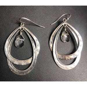 2348 Silpada Sterling Silver 925 Dangle briolette Teardrop Earrings 8.6 grams